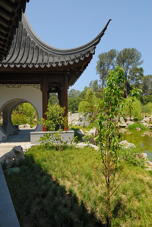 One of the Pavillions within the Chinese Garden at the Chinese Garden at the Huntington Library & Bo