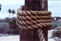 Heavy Rope Post at Bolsa Chica